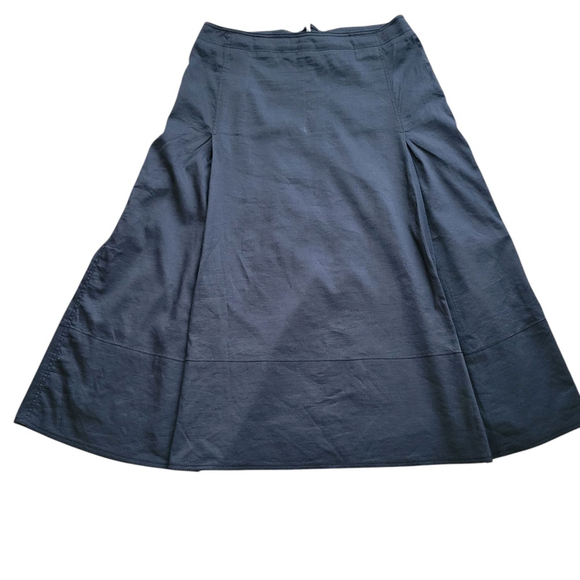 DKNY Pleated Linen Rayon Flare Skirt Women's Size 8 Excellent Condition - Picture 1 of 7